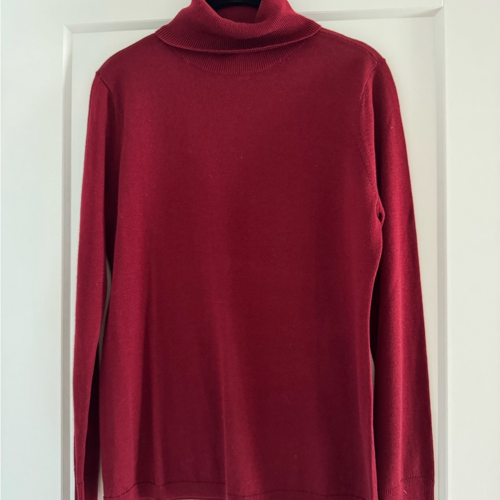 1901 Rich Red Turtleneck Sweater